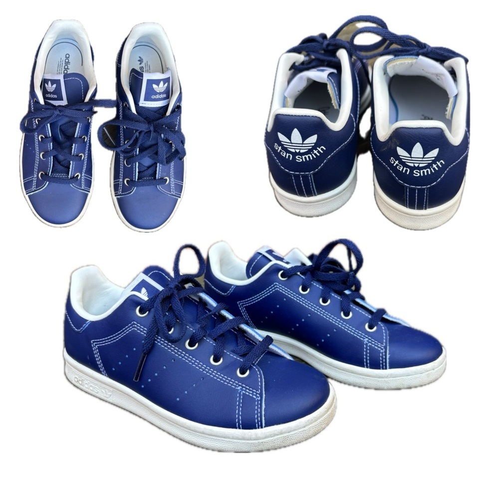 Adidas Stan Smith Ortholite Kids Navy Blue Sneakers size 1